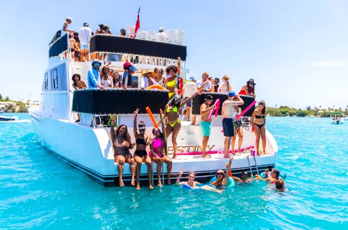 Raft-ups are a cherished Bermudian tradition that comes alive in the summer months