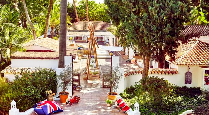 Aerial view of the Kids Club at Marbella Club