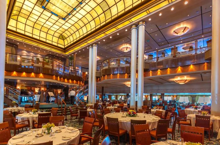 Guests dining at the Britannia Restaurant are sure to be satisfied.