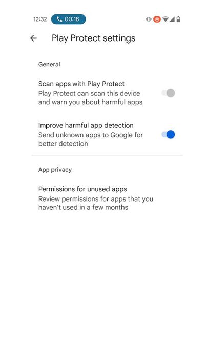 Tính năng bảo mật mới chủ yếu ngăn người dùng vô hiệu hóa Play Protect trong quá trình thực hiện cuộc gọi.