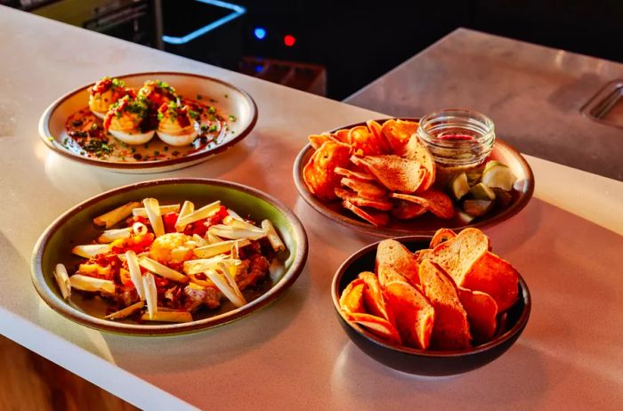 Delicious dishes at Leo's House of Thirst restaurant in Asheville, NC