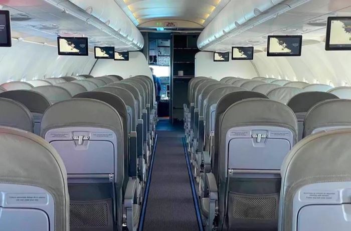 The interiors of Play's cabins are straightforward, and the seats offer a decent level of comfort.