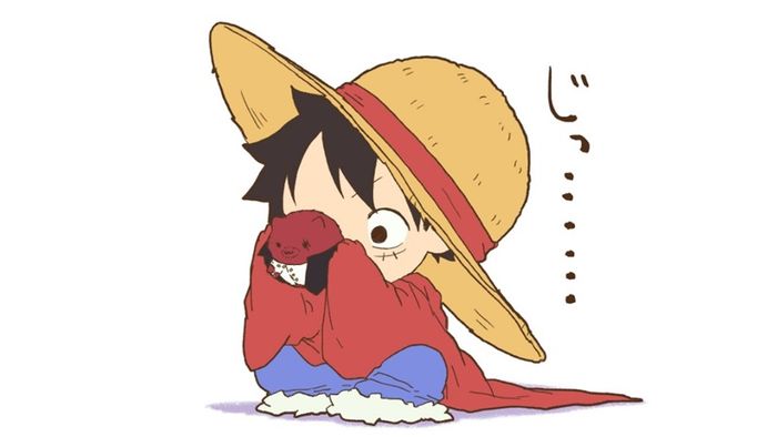 Tải về ảnh Luffy dễ thương - Hình Luffy chibi ngộ nghĩnh