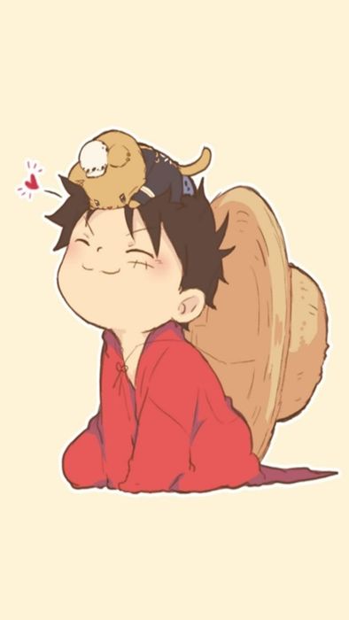 Tải về ảnh Luffy dễ thương - Hình Luffy chibi ngộ nghĩnh