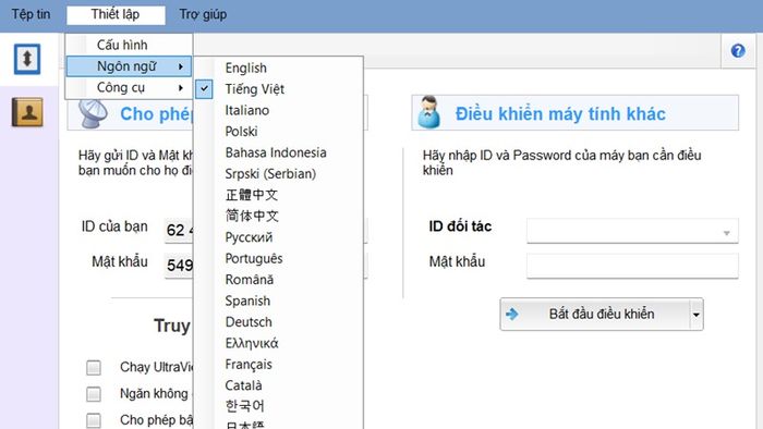 Hướng dẫn cấu hình sau khi tải UltraViewer 6.2 cho lần đầu sử dụng