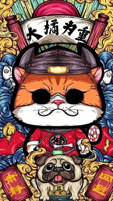 Tải về hình ảnh mèo chất - Hình ảnh mèo thần tài mang lại nhiều may mắn
