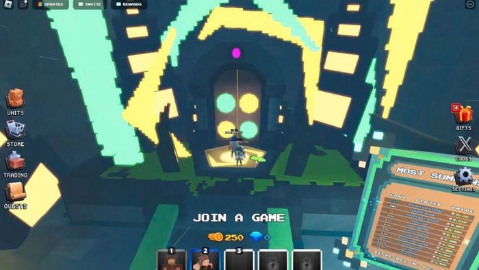Hướng dẫn nhập mã Pixel Tower Defense - bước 1