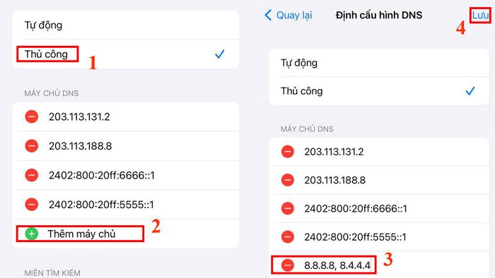 cách thay đổi dns trên iPhone