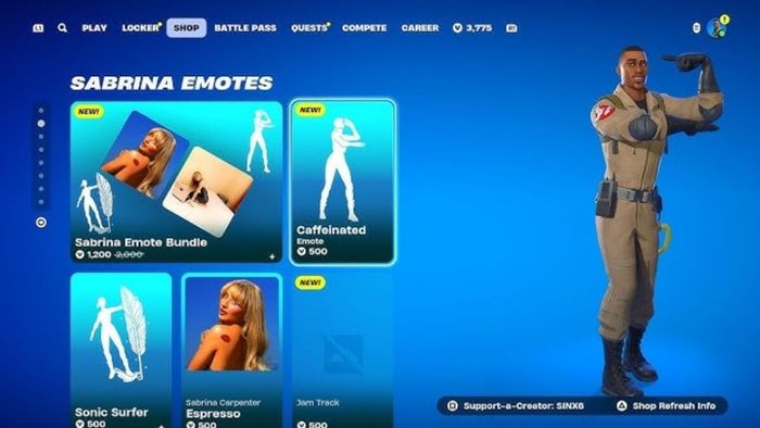 Biểu cảm Caffeinated của Fortnite trở lại với phiên bản cover bài hát ‘Espresso’ của Sabrina Carpenter