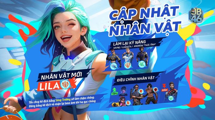 Free Fire: Cập nhật OB46 giới thiệu nhân vật Lila cùng hàng loạt Bom keo mới mẻ