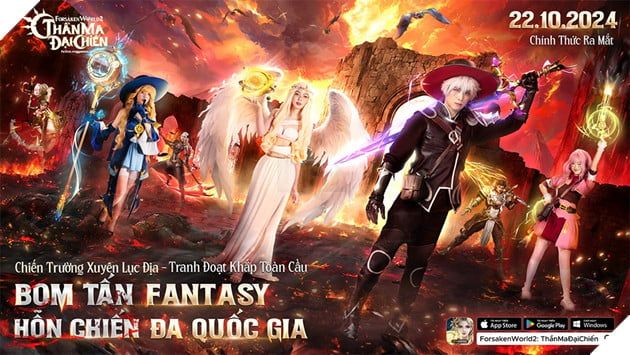 Forsaken World 2: Thần Ma Đại Chiến chính thức ra mắt, tặng nhiều ưu đãi hấp dẫn cho game thủ từ ngày 22/10.