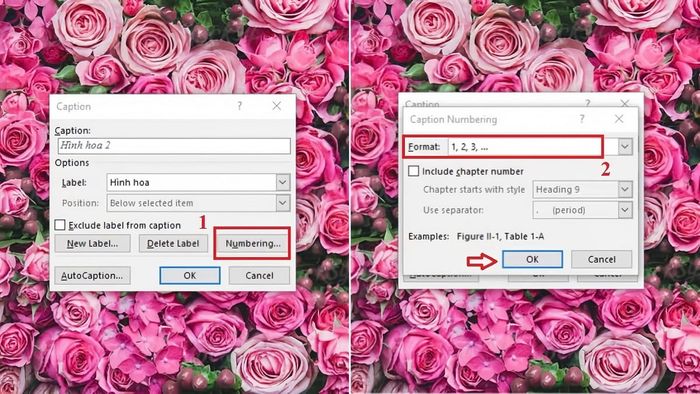 Hướng dẫn tạo mục lục hình ảnh trong Word, bước 3