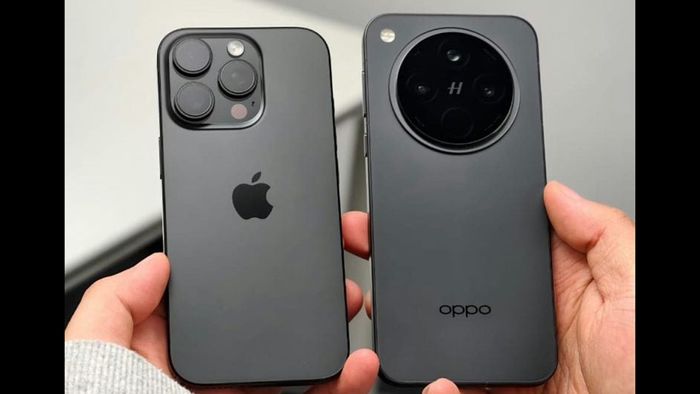 OPPO Find X8 so dáng với iPhone 16 Pro