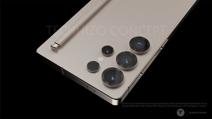 Hình dáng bốn camera của Galaxy S25 Ultra