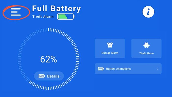 Hướng dẫn cài âm thanh thông báo đầy pin trên Android - Bước 2