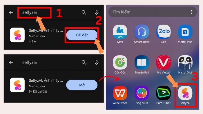 Hướng dẫn tải SelfyzAI cho điện thoại Android