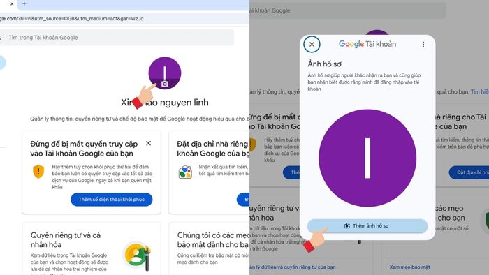 Thay đổi ảnh đại diện trên Google Chrome đơn giản