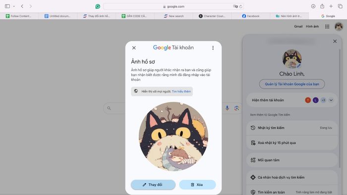 Cập nhật ảnh đại diện trên Google Chrome một cách nhanh chóng