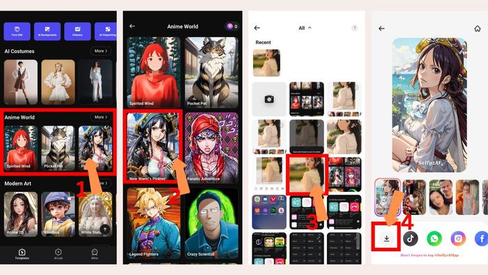 Chuyển ảnh thật thành phong cách Anime với SelfyzAI