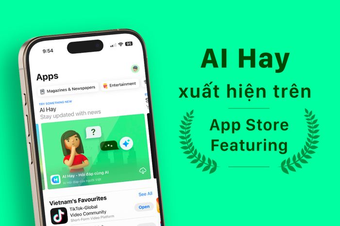 AI Hay được Apple giới thiệu đến người dùng trong cửa hàng ứng dụng