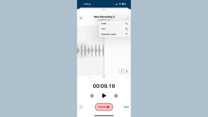 iOS 18.2 beta 1 mang đến cải tiến cho Voice Memos