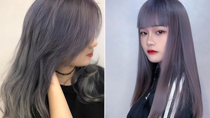 Màu tóc than chì hợp với làn da nào