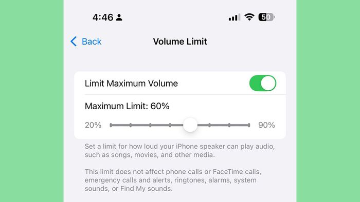 Bản thử nghiệm mới nhất của iOS 18 mang đến tùy chọn Giới hạn âm lượng mới
