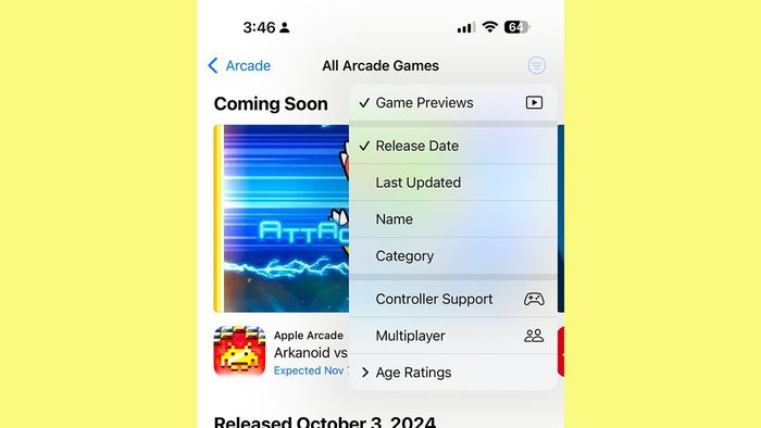 Apple Arcade có một số thay đổi nhỏ