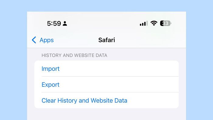 iOS 18.2 beta 1 giới thiệu phần mới để quản lý dữ liệu và lịch sử duyệt web