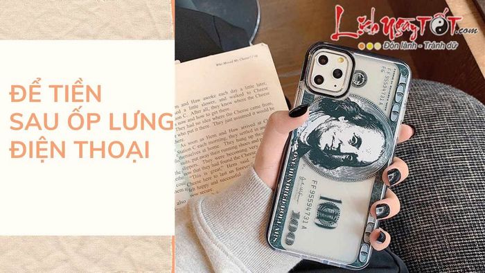 để tiền sau ốp lưng điện thoại