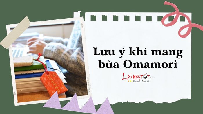 Lưu ý khi sử dụng bùa Omamori
