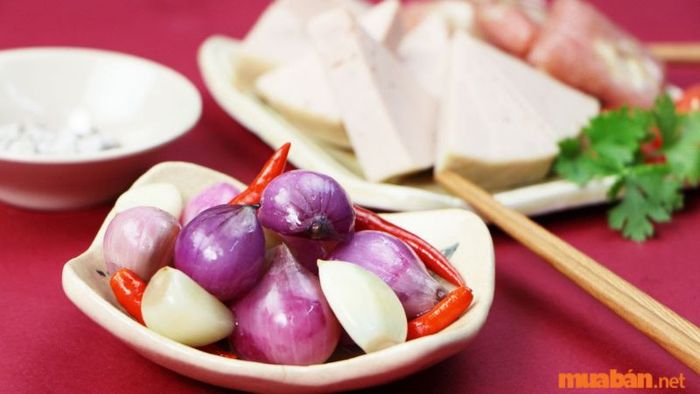 Dưa hành màu tím chua ngon