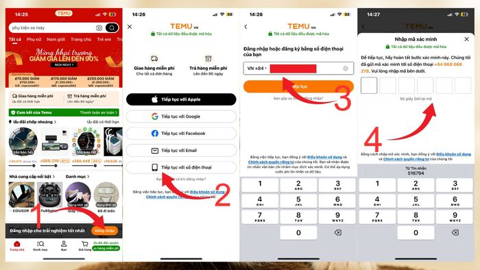 Hướng dẫn đăng ký tài khoản Temu