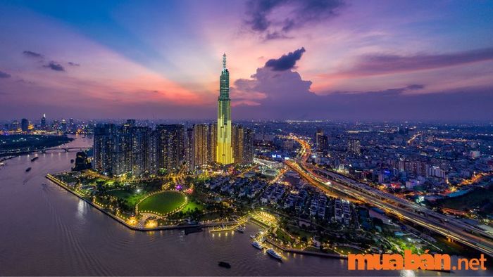 Landmark 81 là tòa nhà cao nhất Việt Nam với chiều cao 420m (Nguồn ảnh: Sưu tầm)