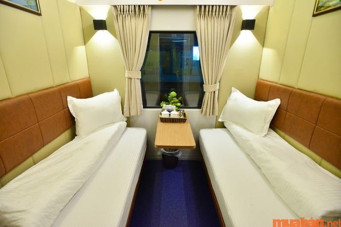 Khoang nằm VIP được trang bị tiện nghi hiện đại trên tàu SE1