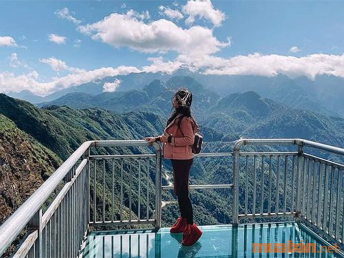 Từ cầu kính, bạn có thể chiêm ngưỡng toàn bộ khung cảnh núi rừng Tây Bắc từ độ cao