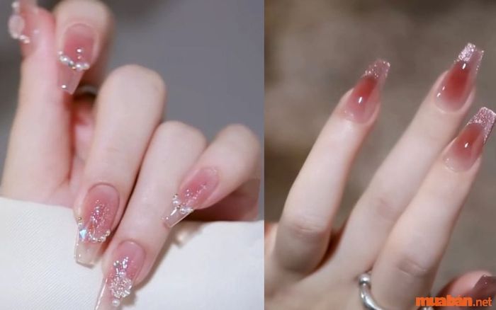 Nail màu hồng sang trọng và quý phái