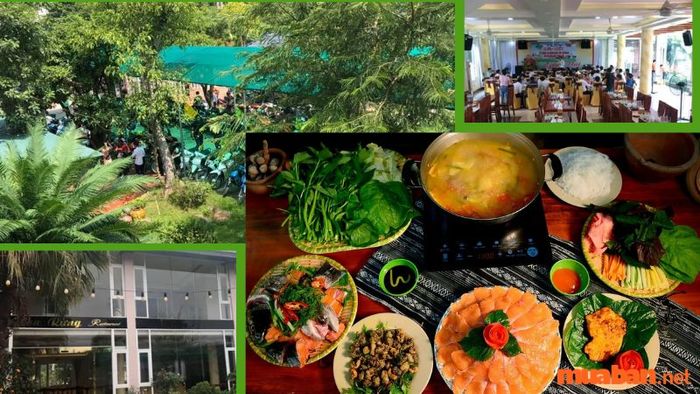 Nhà hàng Hoa Rừng có không gian rất rộng rãi