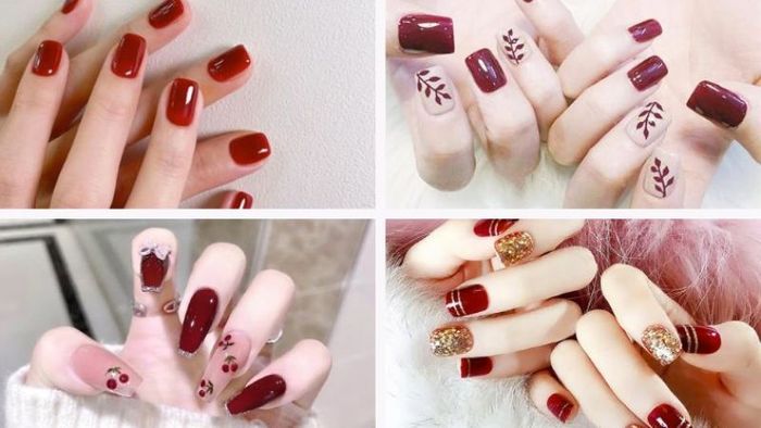 Mẫu nail đỏ cá tính ấn tượng