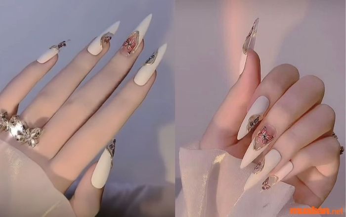 Nail với móng nhọn sắc sảo