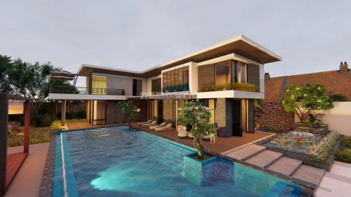 Thiết kế nhà cấp 4 chữ L hiện đại với 3 phòng ngủ kết hợp bể bơi