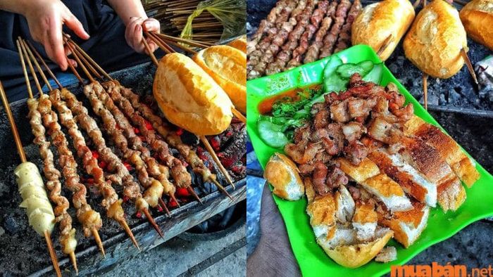 Bánh mì nướng thơm ngon, hoàn hảo khi kết hợp với thịt nướng.
