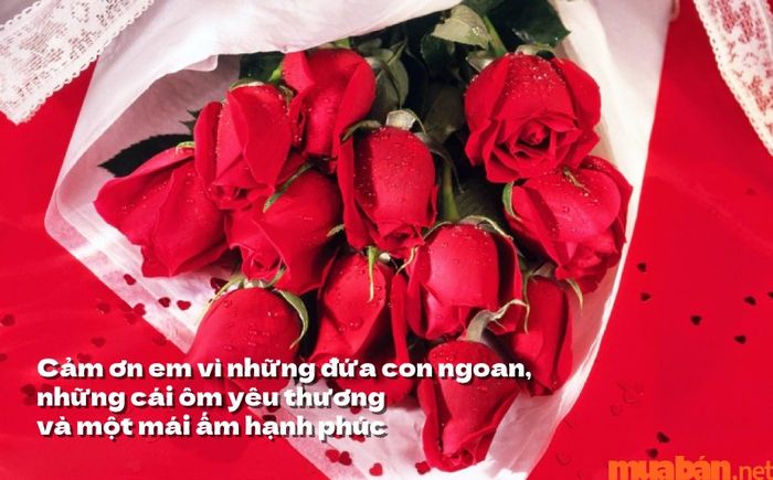 Hình ảnh 8/3 tặng vợ yêu với nhiều lời chúc tốt đẹp