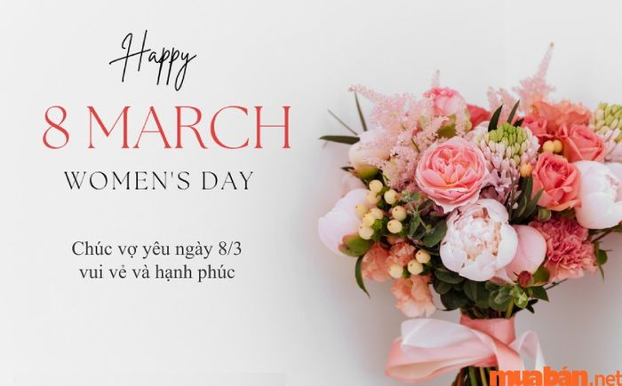 Hình ảnh 8/3 tặng vợ đơn giản nhưng đầy ý nghĩa