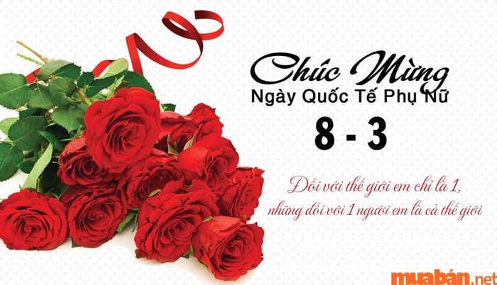 Hình ảnh chúc 8/3 dành cho vợ và người yêu của bạn.