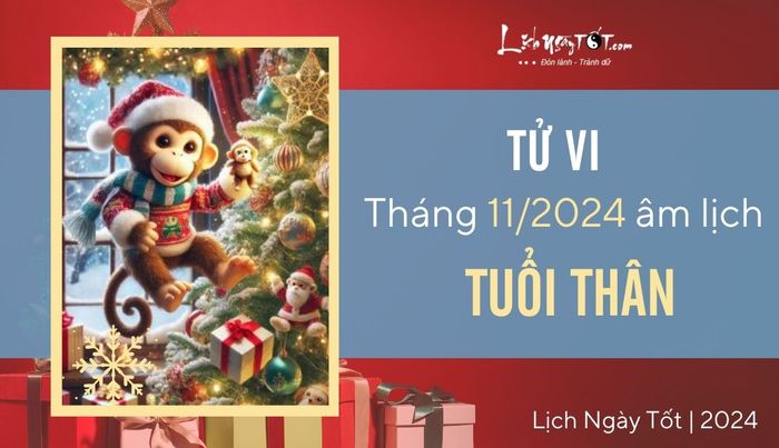 Tử vi tháng 11/2024 cho tuổi Thân âm lịch
