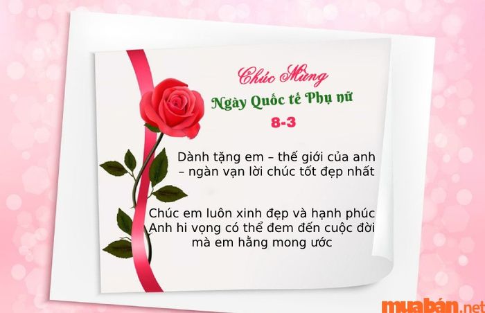 Những lời chúc mừng vợ yêu