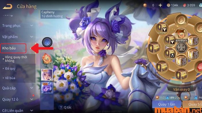 Chọn phần kho báu