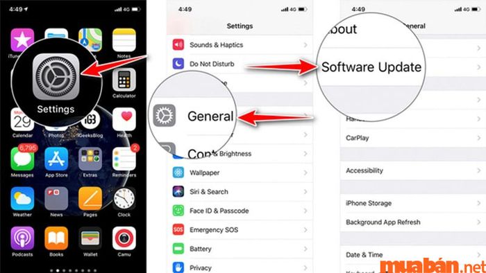 Cập nhật phiên bản iOS mới nhất