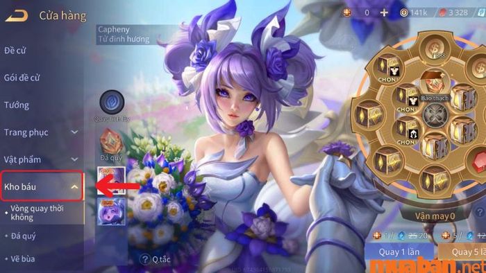 Chọn phần kho báu